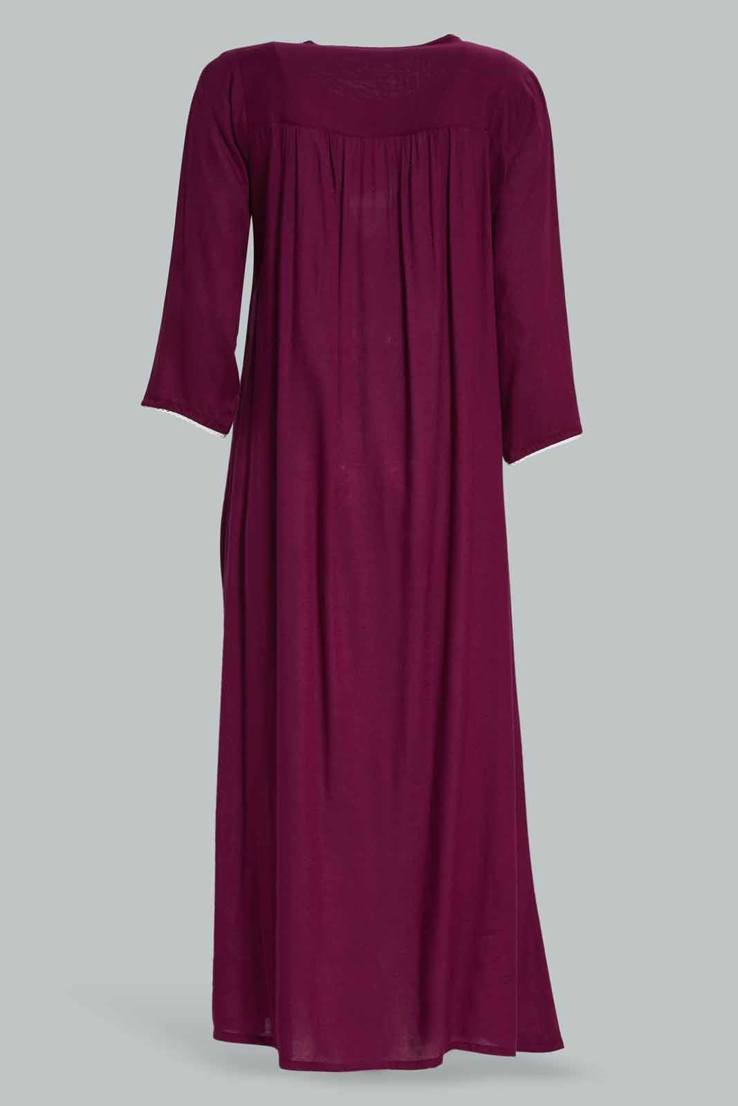 Redtag-Assorted-Long-Sleeve-Navy-Solid-Printed-Night-Gown-Category:Nightgowns,-Colour:Assorted,-Deals:New-In,-Filter:Women's-Clothing,-New-In-Women-APL,-Non-Sale,-Section:Women,-W22O,-Women-Nightgowns--