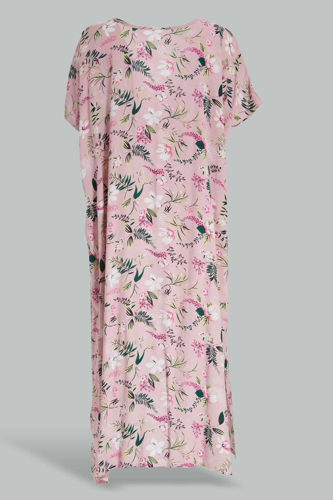 Redtag-Assorted-Short-Sleeve-Pink-Rayon-Printed-Night-Gown-Category:Nightgowns,-Colour:Assorted,-Deals:New-In,-Filter:Women's-Clothing,-New-In-Women-APL,-Non-Sale,-Section:Women,-W22O,-Women-Nightgowns--