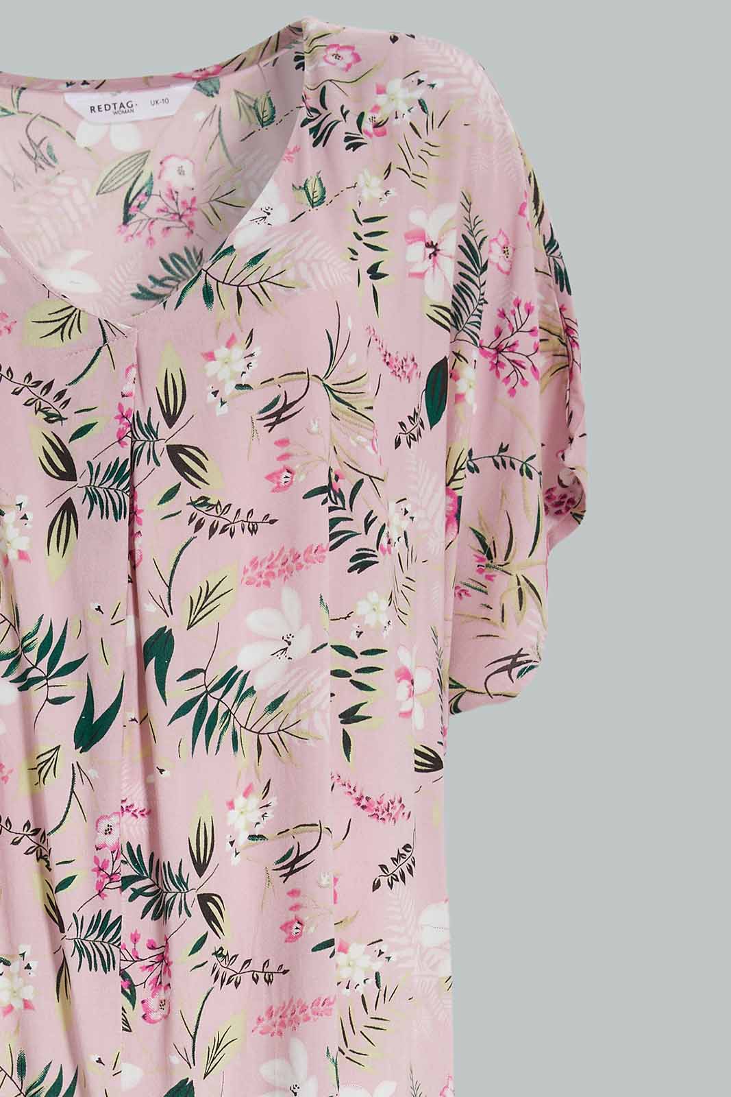 Redtag-Assorted-Short-Sleeve-Pink-Rayon-Printed-Night-Gown-Category:Nightgowns,-Colour:Assorted,-Deals:New-In,-Filter:Women's-Clothing,-New-In-Women-APL,-Non-Sale,-Section:Women,-W22O,-Women-Nightgowns--