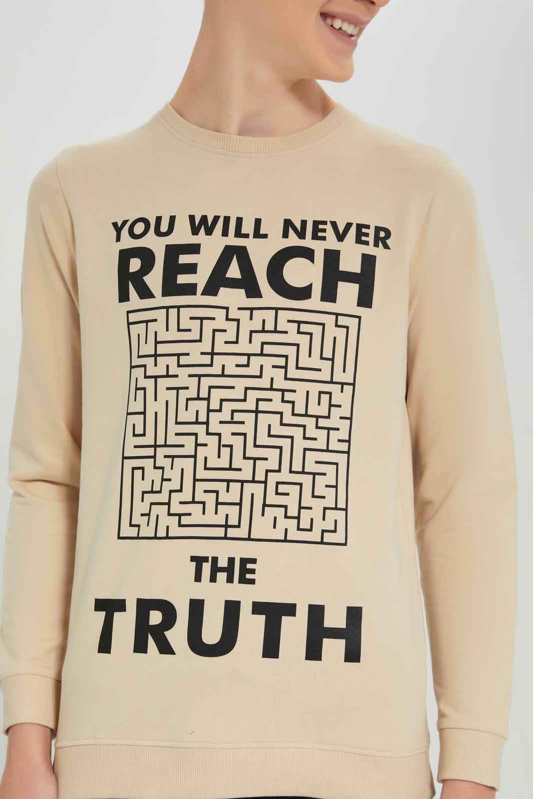 Redtag-Beige-Reach-The-Truth-Sweat-Tee-BSR-Sweatshirts,-Bundle,-Category:Sweatshirts,-Colour:Beige,-Deals:3-For-90,-Deals:New-In,-Filter:Senior-Boys-(8-to-14-Yrs),-New-In-BSR-APL,-Section:Boys-(0-to-14Yrs),-TBL,-W22A-Senior-Boys-9 to 14 Years