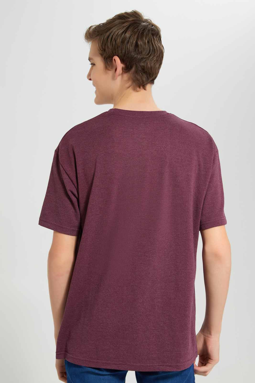 Redtag-Burgundy-Pique-Oversize-Sweatshirt-BSR-Sweatshirts,-Category:Sweatshirts,-Colour:Burgundy,-Deals:New-In,-Filter:Senior-Boys-(8-to-14-Yrs),-New-In-BSR-APL,-Non-Sale,-Section:Boys-(0-to-14Yrs),-TBL,-W22A-Senior-Boys-9 to 14 Years