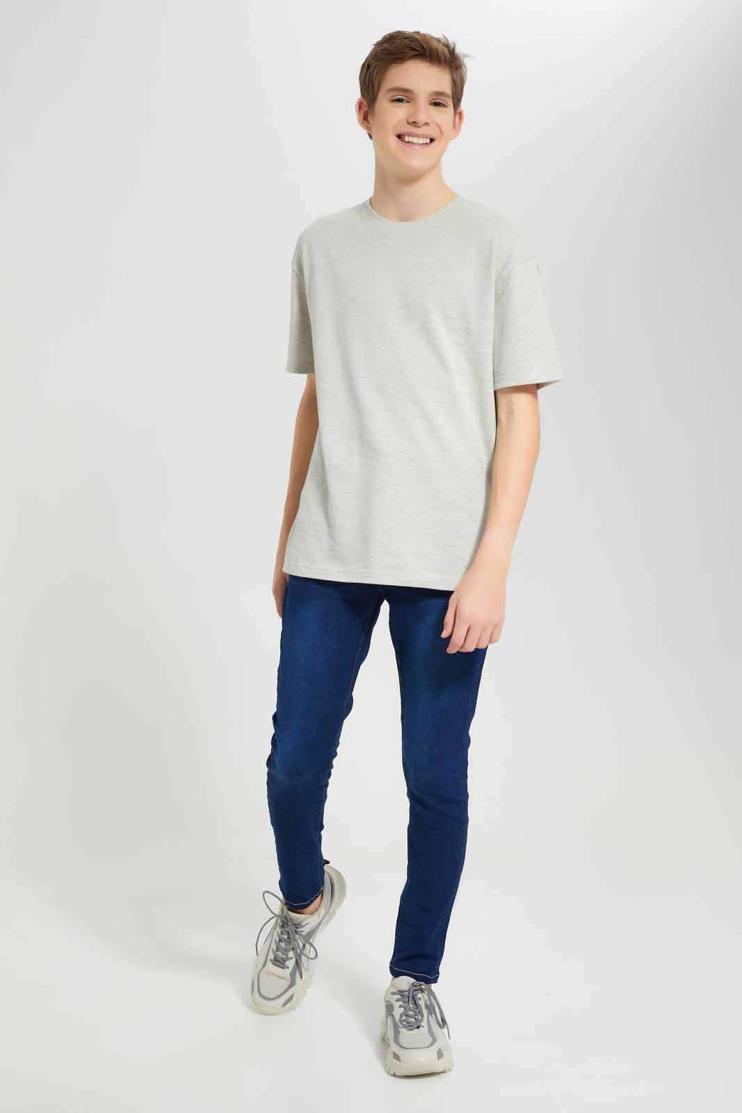 Redtag-Ectu-Mel-Pique-Oversize-Sweatshirt-BSR-Sweatshirts,-Category:Sweatshirts,-Colour:Ecru,-Deals:New-In,-Filter:Senior-Boys-(8-to-14-Yrs),-New-In-BSR-APL,-Non-Sale,-Section:Boys-(0-to-14Yrs),-TBL,-W22A-Senior-Boys-9 to 14 Years