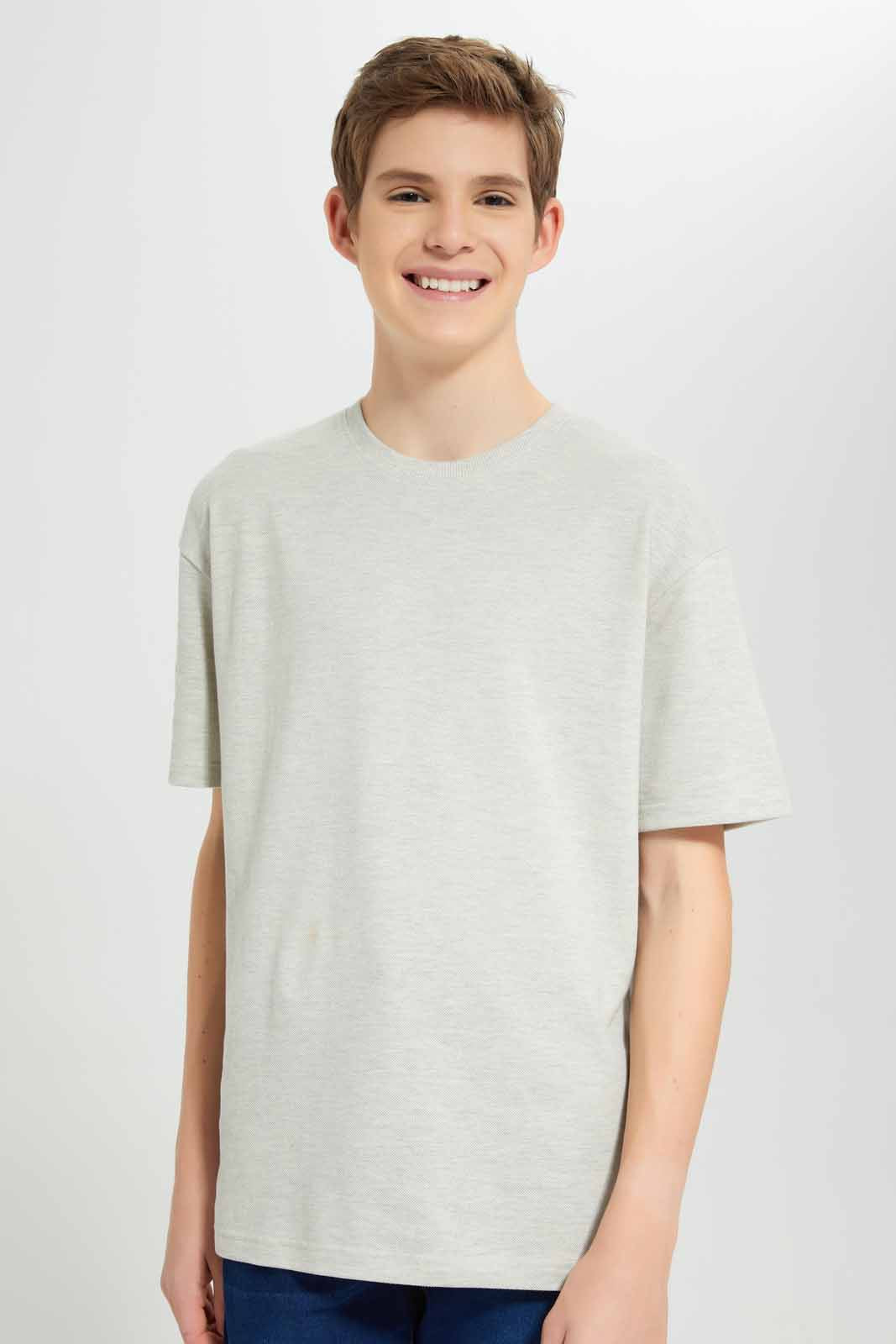 Redtag-Ectu-Mel-Pique-Oversize-Sweatshirt-BSR-Sweatshirts,-Category:Sweatshirts,-Colour:Ecru,-Deals:New-In,-Filter:Senior-Boys-(8-to-14-Yrs),-New-In-BSR-APL,-Non-Sale,-Section:Boys-(0-to-14Yrs),-TBL,-W22A-Senior-Boys-9 to 14 Years