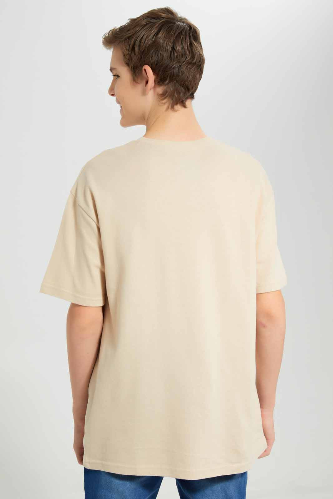 Redtag-Beige-Pique-Oversize-Sweatshirt-BSR-Sweatshirts,-Category:Sweatshirts,-Colour:Beige,-Deals:New-In,-Filter:Senior-Boys-(8-to-14-Yrs),-New-In-BSR-APL,-Non-Sale,-Section:Boys-(0-to-14Yrs),-TBL,-W22A-Senior-Boys-9 to 14 Years