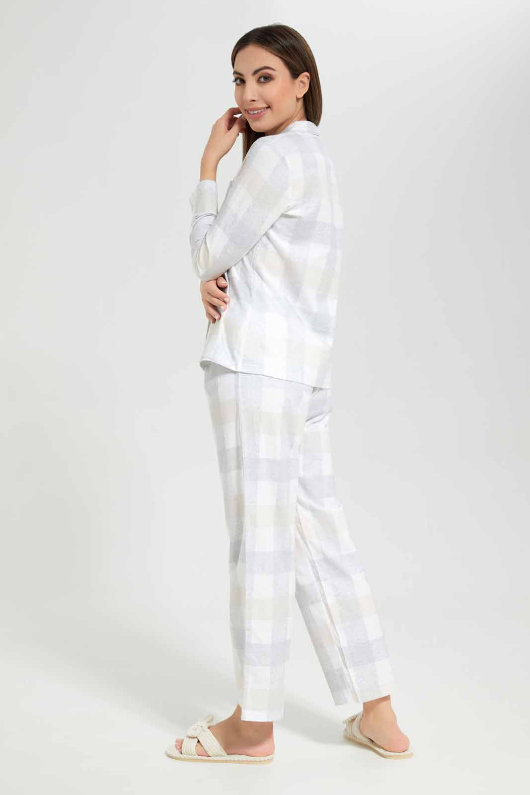 Redtag-Assorted-Woven-Cotton-Flannel-Pyjama-Set-Category:Pyjama-Sets,-Colour:Assorted,-Deals:New-In,-Filter:Women's-Clothing,-New-In-Women-APL,-Non-Sale,-Section:Women,-TBL,-W22B,-Women-Pyjama-Sets--