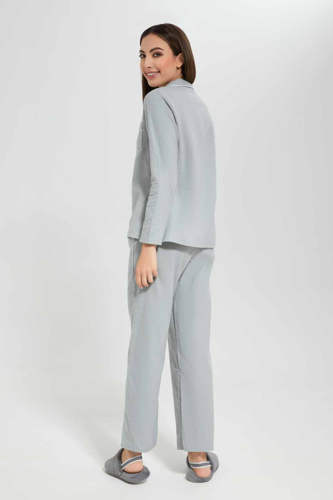 Redtag-Assorted-Woven-Cotton-Flannel-Pyjama-Set-Category:Pyjama-Sets,-Colour:Assorted,-Deals:New-In,-Filter:Women's-Clothing,-New-In-Women-APL,-Non-Sale,-Section:Women,-TBL,-W22B,-Women-Pyjama-Sets--