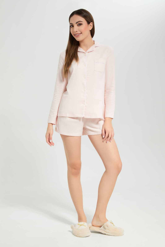 Redtag-Assorted-Woven-Cotton-Flannel-Pyjama-Set-Category:Pyjama-Sets,-Colour:Assorted,-Deals:New-In,-Filter:Women's-Clothing,-New-In-Women-APL,-Non-Sale,-Section:Women,-TBL,-W22B,-Women-Pyjama-Sets--