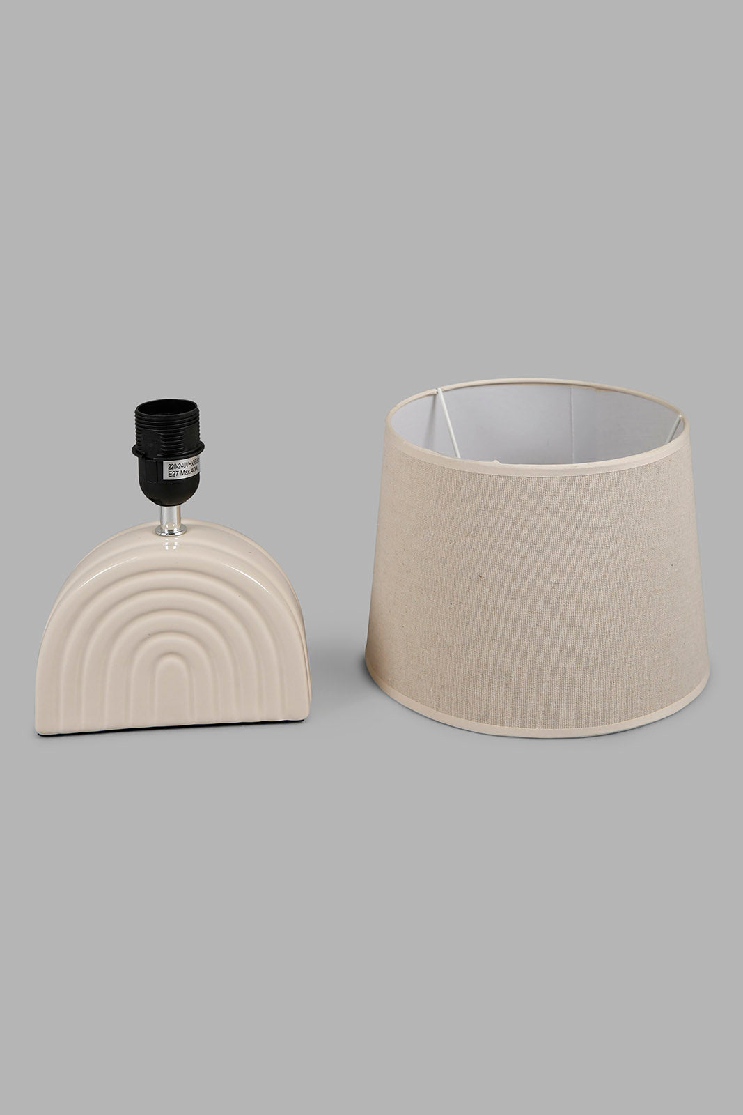Redtag-Beige-Ceramic-Base-Table-Lamp-Category:Lamps,-Colour:Beige,-Deals:New-In,-Filter:Home-Decor,-HMW-HOM-Lighting,-New-In-HMW-HOM,-Non-Sale,-Section:Homewares,-W22A-Home-Decor-