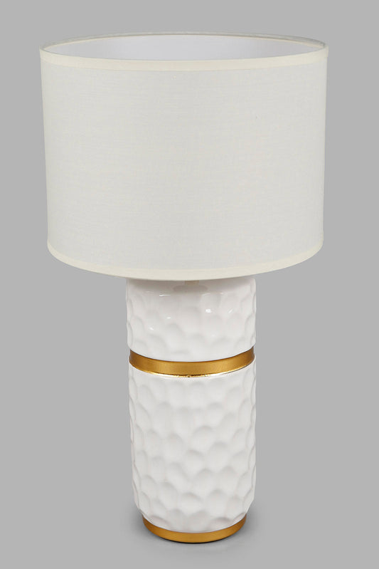 Redtag-Cream-Pattern-Ceramic-Table-Lamp-Category:Lamps,-Colour:Cream,-Deals:New-In,-Filter:Home-Decor,-HMW-HOM-Lighting,-New-In-HMW-HOM,-Non-Sale,-Section:Homewares,-W22A-Home-Decor-