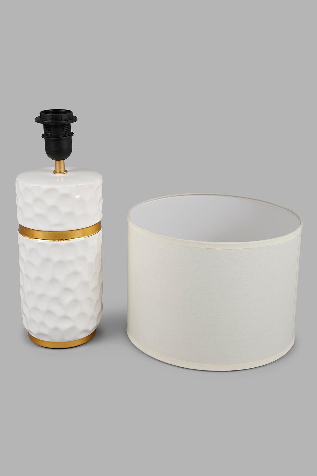 Redtag-Cream-Pattern-Ceramic-Table-Lamp-Category:Lamps,-Colour:Cream,-Deals:New-In,-Filter:Home-Decor,-HMW-HOM-Lighting,-New-In-HMW-HOM,-Non-Sale,-Section:Homewares,-W22A-Home-Decor-