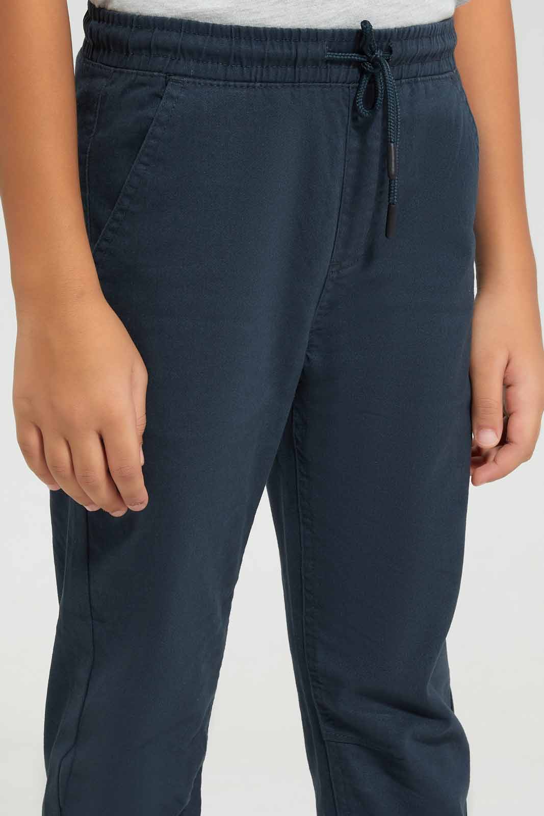 Redtag-Navy-Twill-Stretch-Jogger-BOY-Trousers,-Category:Trousers,-Colour:Navy,-Deals:New-In,-Filter:Boys-(2-to-8-Yrs),-New-In-BOY-APL,-Non-Sale,-Section:Boys-(0-to-14Yrs),-TBL,-W22A-Boys-2 to 8 Years