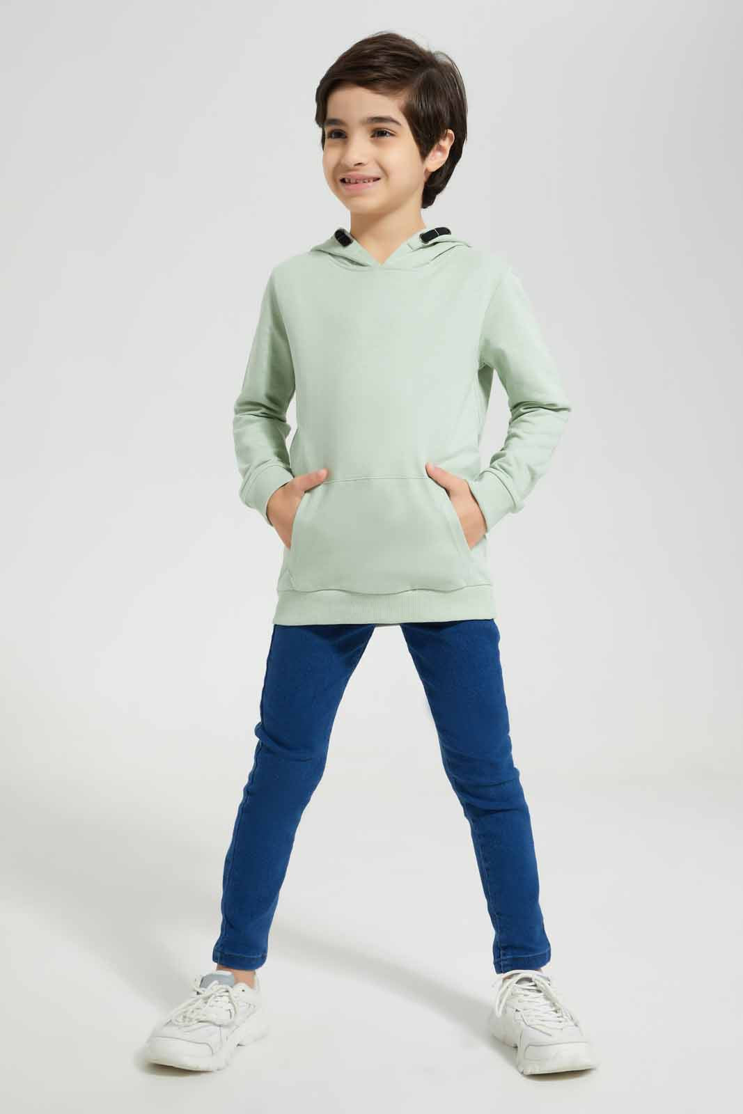 Redtag-Green-Hooded-Sweatshirt-BOY-Sweatshirts,-Category:Sweatshirts,-Colour:Green,-Deals:New-In,-Filter:Boys-(2-to-8-Yrs),-New-In-BOY-APL,-Non-Sale,-Section:Boys-(0-to-14Yrs),-TBL,-W22A-Boys-2 to 8 Years