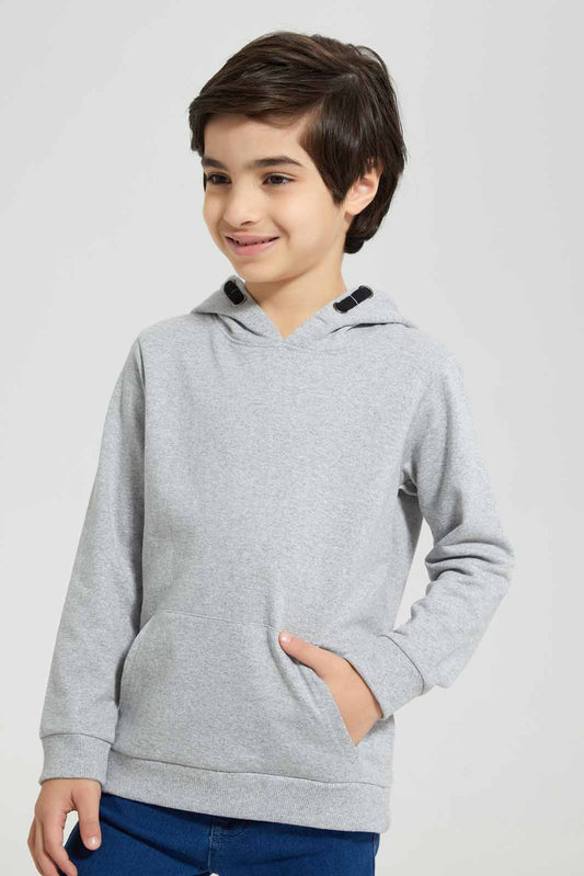 Redtag-Grey-Marl-Hooded-Sweatshirt-BOY-Sweatshirts,-Category:Sweatshirts,-Colour:Grey,-Deals:New-In,-Filter:Boys-(2-to-8-Yrs),-New-In-BOY-APL,-Non-Sale,-Section:Boys-(0-to-14Yrs),-TBL,-W22A-Boys-2 to 8 Years