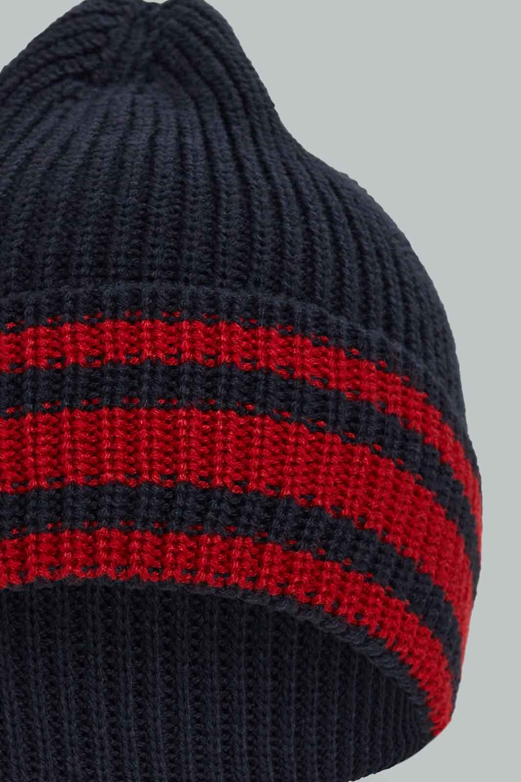Redtag-Assorted-Black-And-Grey-Stripe-Knitted-Cap-Set-Of-2-Category:Knitted-Accessories,-Colour:Assorted,-Dept:Menswear,-Filter:Men's-Accessories,-Men-Knitted-Accessories,-New-In,-New-In-Men-ACC,-Non-Sale,-Section:Men,-W22B-Men's-