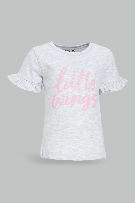 Redtag-Grey-Little-Wings-Bell-Sleeves-Jersey-Top-Category:Blouses,-Colour:Grey,-Deals:New-In,-Dept:Girls,-Filter:Infant-Girls-(3-to-24-Mths),-ING-Blouses,-New-In-ING-APL,-Non-Sale,-Section:Girls-(0-to-14Yrs),-TBL,-W22O-Infant-Girls-3 to 24 Months