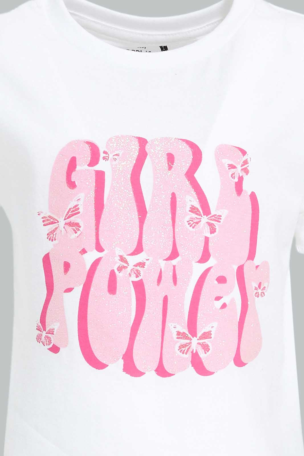 Redtag-White-Girl-Power-Bell-Sleeves-Jersey-Top-Category:Blouses,-Colour:White,-Deals:New-In,-Dept:Girls,-Filter:Infant-Girls-(3-to-24-Mths),-ING-Blouses,-New-In-ING-APL,-Non-Sale,-Section:Girls-(0-to-14Yrs),-TBL,-W22O-Infant-Girls-3 to 24 Months