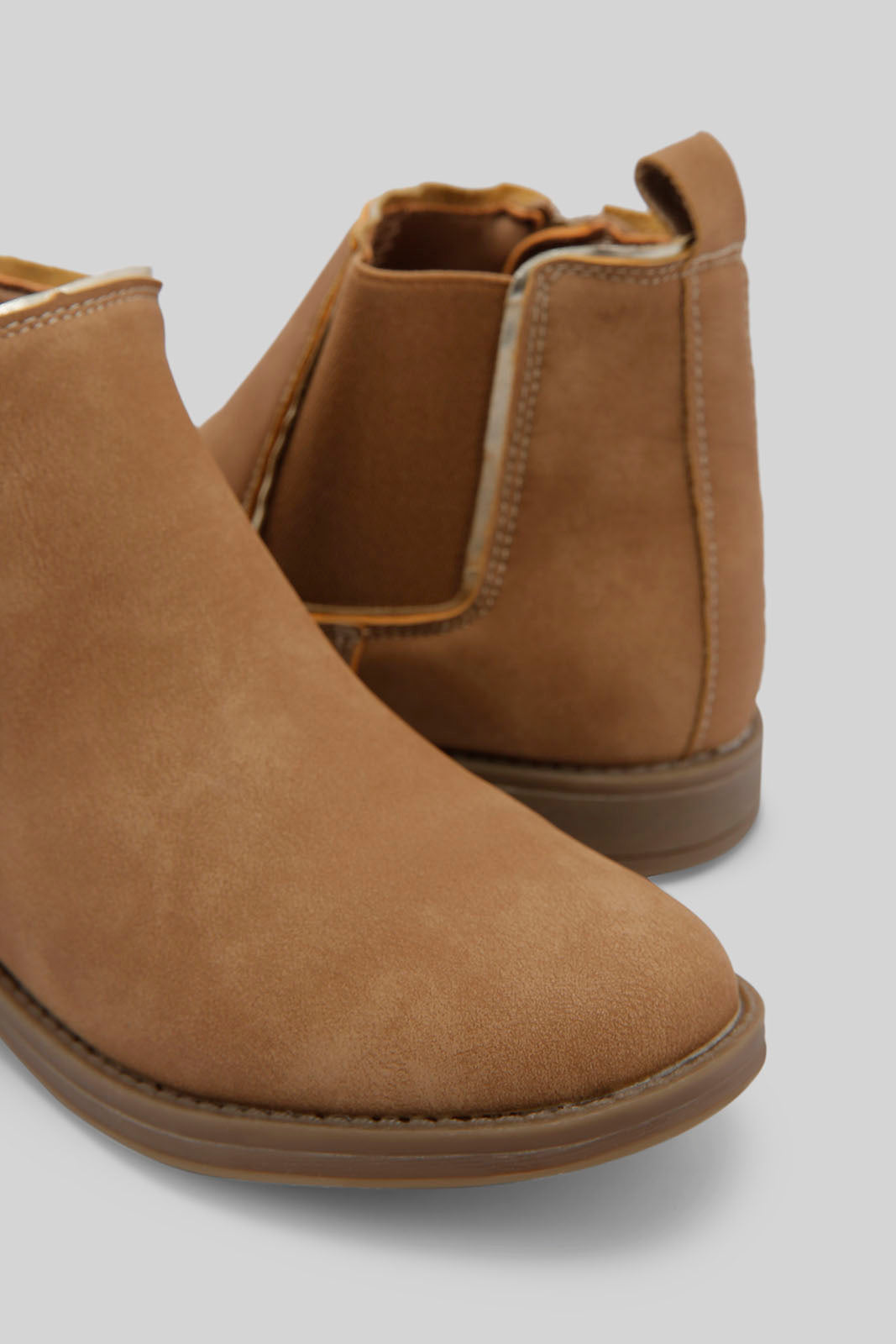 Redtag-Tan-Chelsea-Boots-Category:Boots,-Colour:Tan,-Deals:New-In,-Dept:Girls,-Filter:Girls-Footwear-(5-to-14-Yrs),-GSR-Boots,-New-In-GSR-FOO,-Non-Sale,-Section:Boys-(0-to-14Yrs),-W22B--