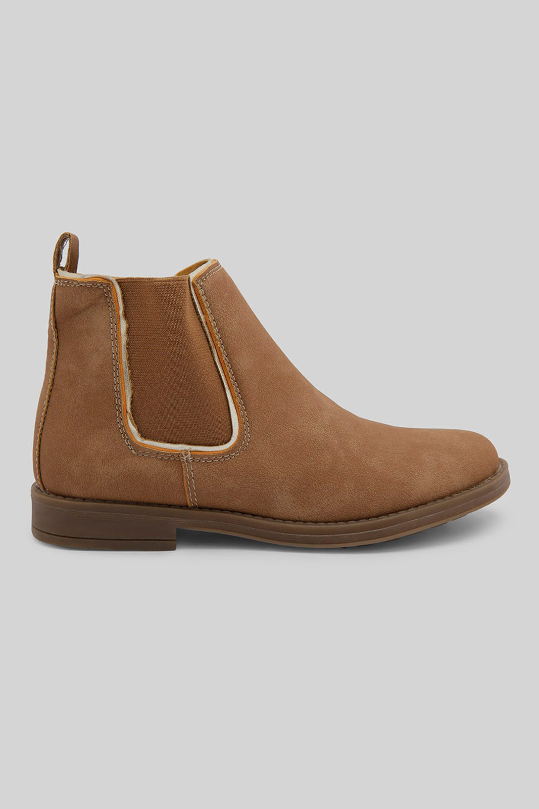 Redtag-Tan-Chelsea-Boots-Category:Boots,-Colour:Tan,-Deals:New-In,-Dept:Girls,-Filter:Girls-Footwear-(5-to-14-Yrs),-GSR-Boots,-New-In-GSR-FOO,-Non-Sale,-Section:Boys-(0-to-14Yrs),-W22B--