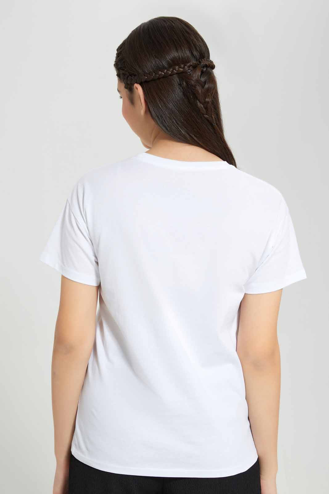 Redtag-White-Varsity-T-Shirt-Category:T-Shirts,-Colour:White,-Deals:New-In,-Filter:Senior-Girls-(8-to-14-Yrs),-GSR-T-Shirts,-New-In-GSR-APL,-Non-Sale,-Section:Girls-(0-to-14Yrs),-TBL,-W22A-Senior-Girls-9 to 14 Years