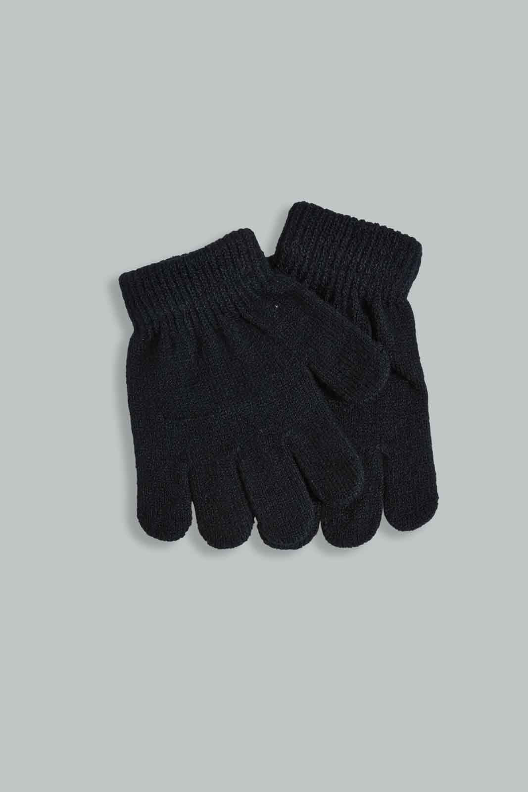 Redtag-Black-Knitted-Cap-Set-Of-3-With-Scarf-0,-Category:0,-Colour:Black,-Filter:Boys-Accessories,-New-In,-New-In-BOY-ACC,-Non-Sale,-Section:Boys-(0-to-14Yrs),-W22A-Boys-