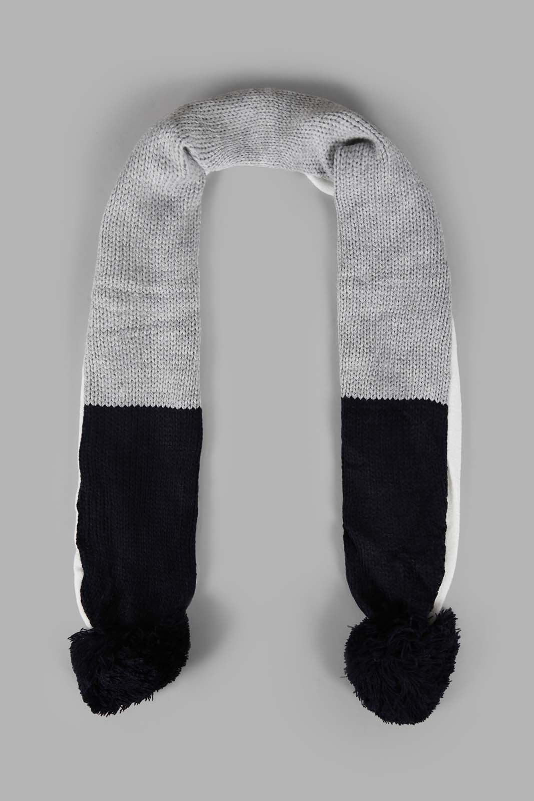 Redtag-Navy-And-Grey-Cahrcater-Knitted-Cap-Set-Of-3-With-Scarf-0,-Category:0,-Colour:Assorted,-Filter:Boys-Accessories,-New-In,-New-In-BOY-ACC,-Non-Sale,-Section:Boys-(0-to-14Yrs),-W22A-Boys-