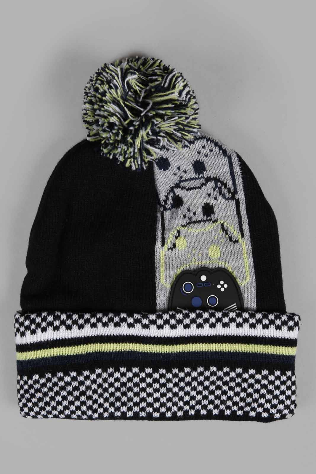 Redtag-Multi-Colour-Knitte-Cap-BOY-Caps-&-Hats,-Category:Caps-&-Hats,-Colour:Assorted,-Filter:Boys-Accessories,-New-In,-New-In-BOY-ACC,-Non-Sale,-Section:Boys-(0-to-14Yrs),-W22A-Boys-