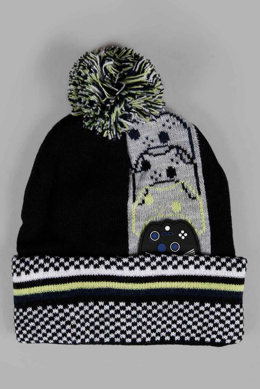 Redtag-Multi-Colour-Knitte-Cap-BOY-Caps-&-Hats,-Category:Caps-&-Hats,-Colour:Assorted,-Filter:Boys-Accessories,-New-In,-New-In-BOY-ACC,-Non-Sale,-Section:Boys-(0-to-14Yrs),-W22A-Boys-