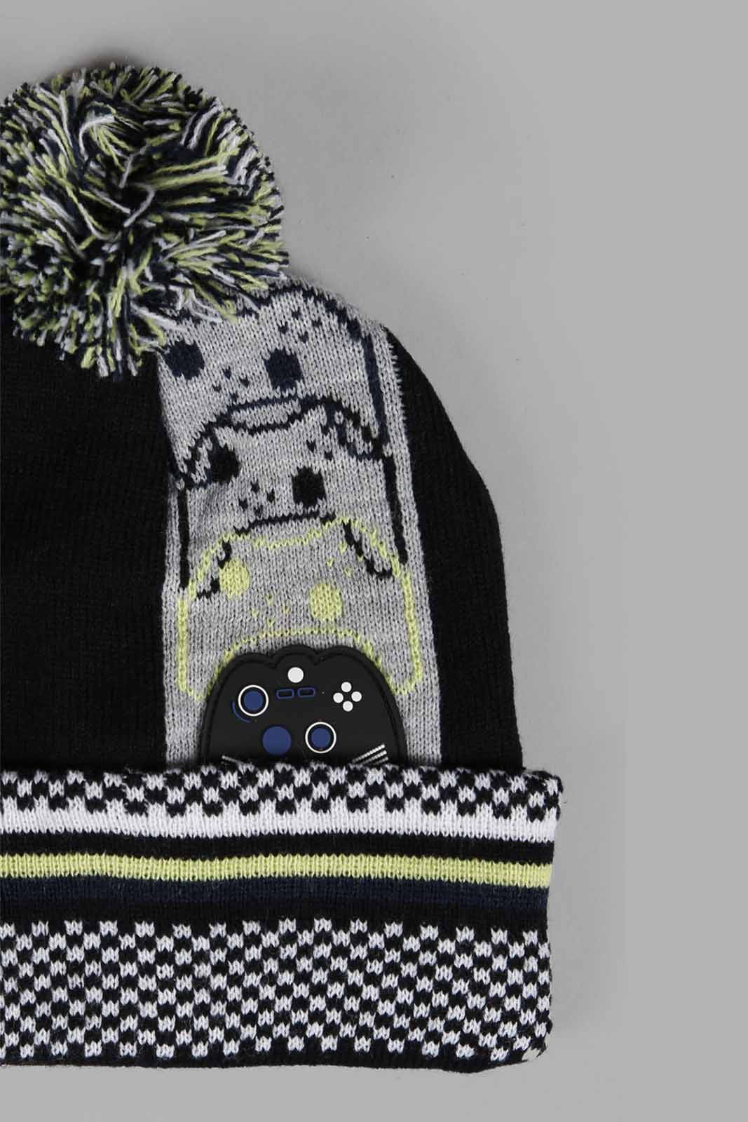 Redtag-Multi-Colour-Knitte-Cap-BOY-Caps-&-Hats,-Category:Caps-&-Hats,-Colour:Assorted,-Filter:Boys-Accessories,-New-In,-New-In-BOY-ACC,-Non-Sale,-Section:Boys-(0-to-14Yrs),-W22A-Boys-