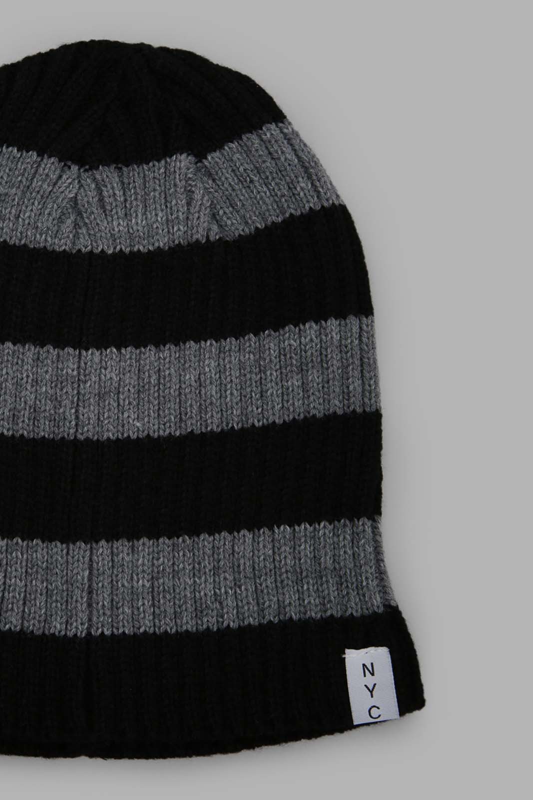 Redtag-Grey-And-White-Knitte-Cap-BOY-Caps-&-Hats,-Category:Caps-&-Hats,-Colour:Assorted,-Filter:Boys-Accessories,-New-In,-New-In-BOY-ACC,-Non-Sale,-Section:Boys-(0-to-14Yrs),-W22A-Boys-
