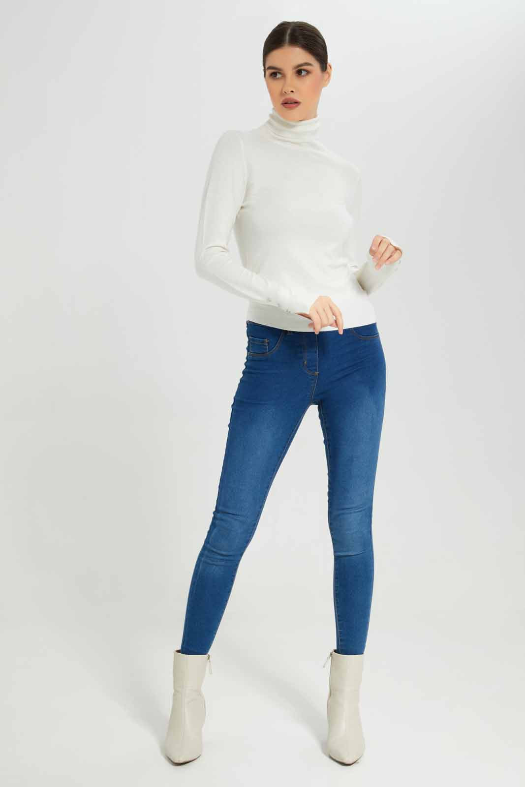 Redtag-Ivory-Basic-Solid-Turtle-Neck-Pullovers-Category:Pullovers,-Colour:Ivory,-Deals:New-In,-Filter:Women's-Clothing,-New-In-Women-APL,-Non-Sale,-Section:Women,-TBL,-W22B,-Women-Pullovers-Women's-