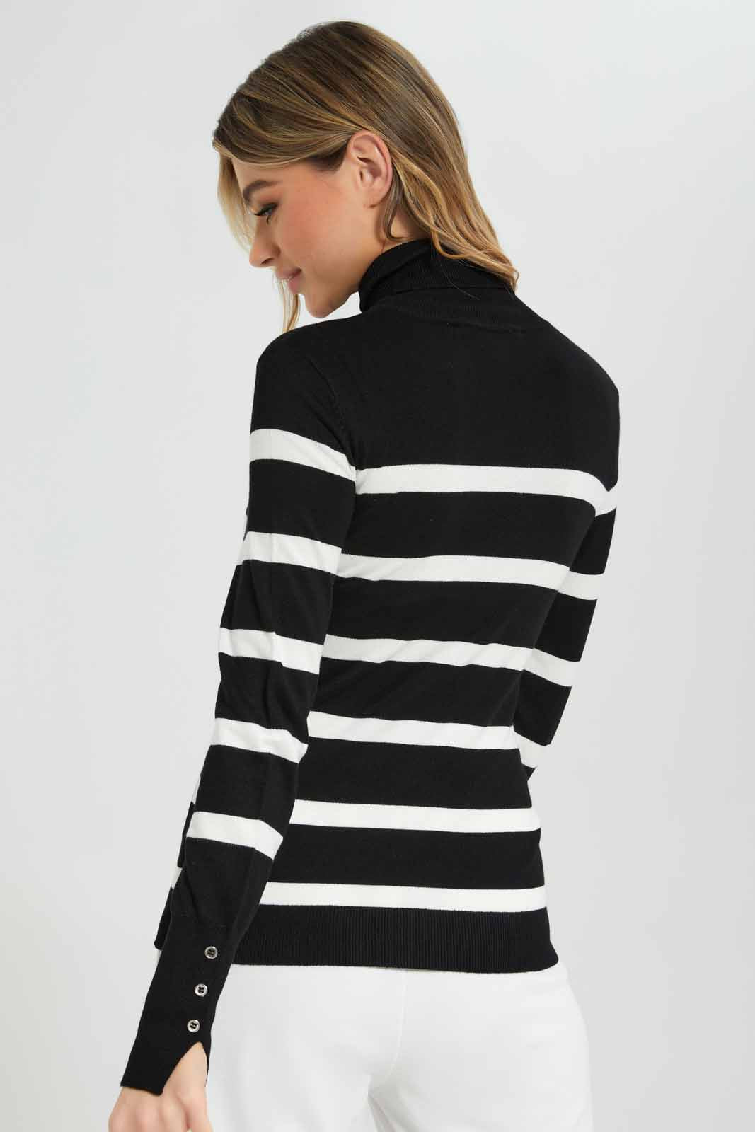 Redtag-Assorted-Basic-Striped-Turtle-Neck-Pullovers-Category:Pullovers,-Colour:Assorted,-Deals:New-In,-Filter:Women's-Clothing,-New-In-Women-APL,-Non-Sale,-Section:Women,-TBL,-W22B,-Women-Pullovers-Women's-