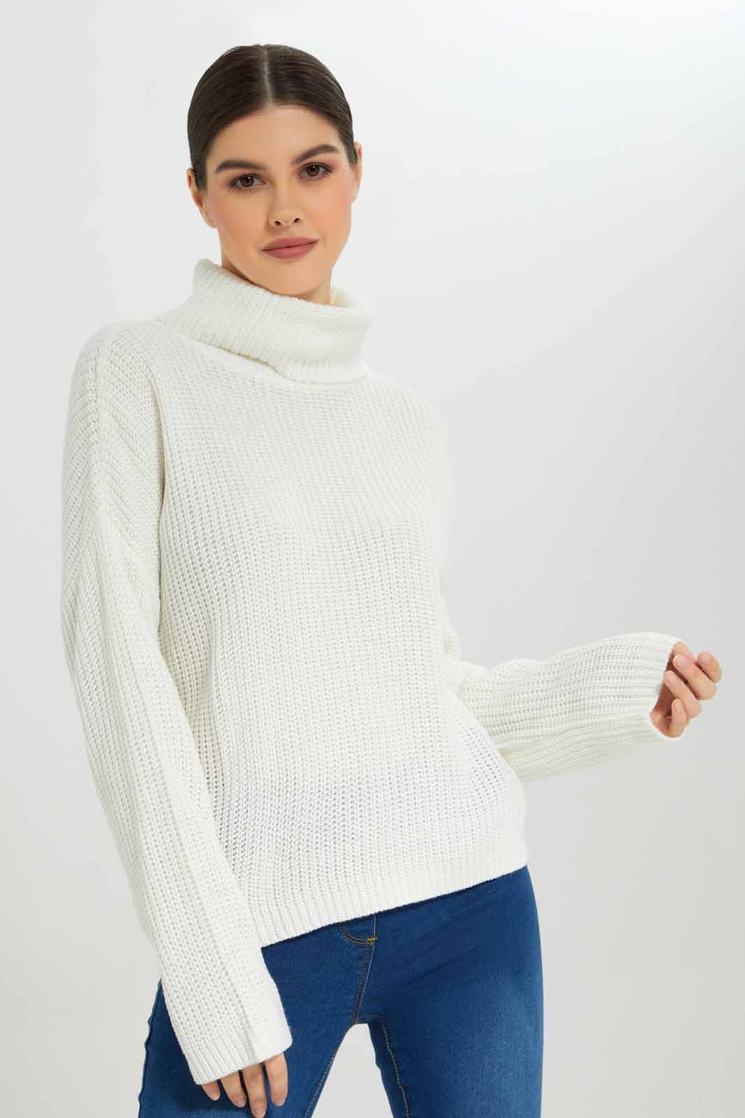 Redtag-Black-Turtle-Neck-Long-Sleeve-Pullover-Category:Pullovers,-Colour:Black,-Deals:New-In,-Dept:Ladieswear,-EHW,-Filter:Women's-Clothing,-New-In-Women-APL,-Non-Sale,-Section:Women,-W22B,-Women-Pullovers-Women's-