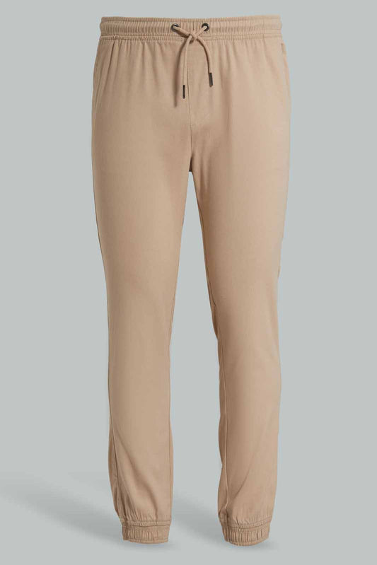 Redtag-Beige-Jogger-Category:Trousers,-Colour:Beige,-Deals:New-In,-Filter:Men's-Clothing,-Men-Trousers,-New-In-Men-APL,-Non-Sale,-Section:Men,-TBL,-W22A-Men's-