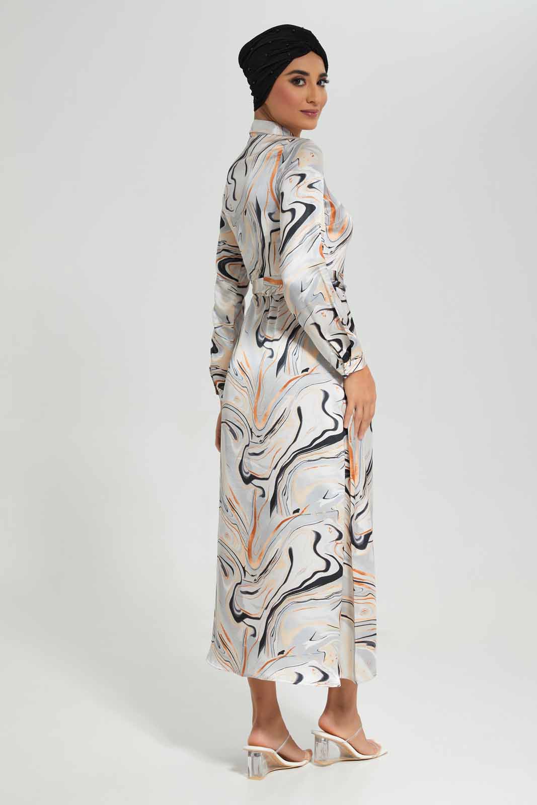Redtag-Assorted-Marble-Printed-Satin-Shirt-Dress-Category:Dresses,-Colour:Assorted,-Deals:New-In,-Filter:Women's-Clothing,-LMC,-New-In-Women-APL,-Non-Sale,-Section:Women,-W22A,-Women-Dresses--