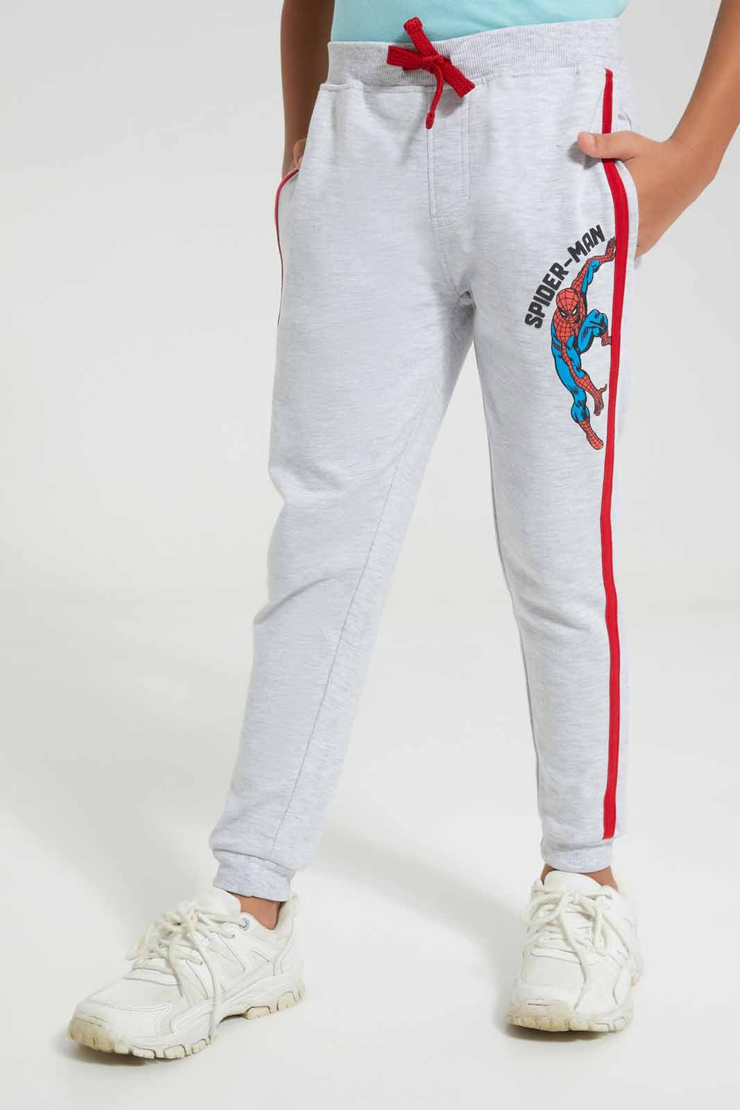 Redtag-Grey-Spiderman-Jog-Pant-BOY-Joggers,-Category:Joggers,-CHR,-Colour:Grey,-Deals:3-For-90,-Deals:New-In,-Filter:Boys-(2-to-8-Yrs),-New-In-BOY-APL,-Section:Boys-(0-to-14Yrs),-TBL,-W22A-Boys-2 to 8 Years
