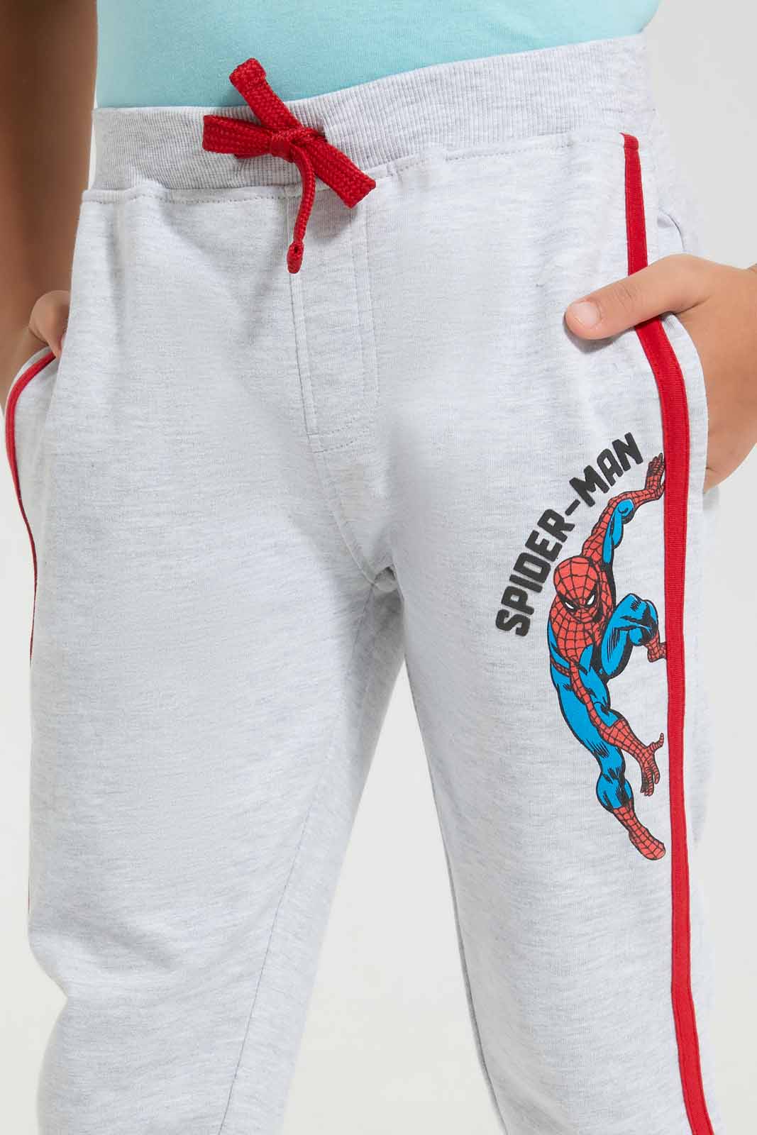 Redtag-Grey-Spiderman-Jog-Pant-BOY-Joggers,-Category:Joggers,-CHR,-Colour:Grey,-Deals:3-For-90,-Deals:New-In,-Filter:Boys-(2-to-8-Yrs),-New-In-BOY-APL,-Section:Boys-(0-to-14Yrs),-TBL,-W22A-Boys-2 to 8 Years