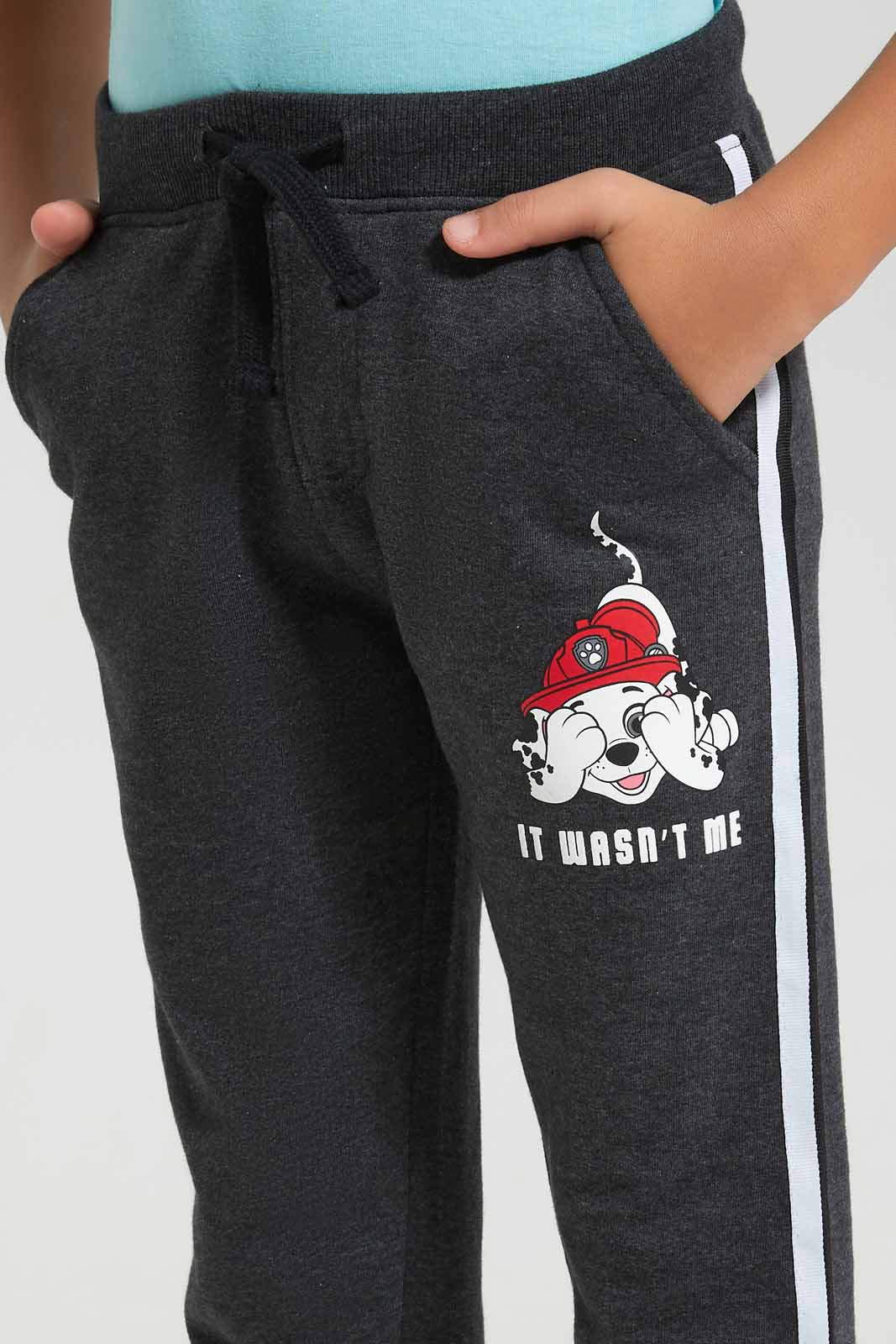 Redtag-Charcoal-Paw-Patrol-Jog-Pant-BOY-Joggers,-Category:Joggers,-CHR,-Colour:Charcoal,-Deals:3-For-90,-Deals:New-In,-Filter:Boys-(2-to-8-Yrs),-New-In-BOY-APL,-Section:Boys-(0-to-14Yrs),-TBL,-W22A-Boys-2 to 8 Years