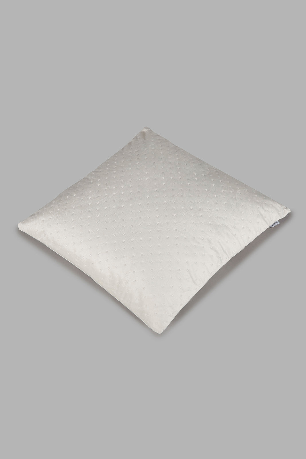 Redtag-Ivory-Dotted-Plain-Velvet-Cushion-Category:Cushions,-Colour:Ivory,-Deals:New-In,-Filter:Home-Bedroom,-HMW-BED-Cushions,-New-In-HMW-BED,-Non-Sale,-Section:Homewares,-W22B-Home-Bedroom-