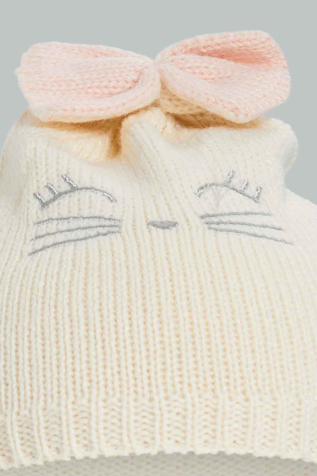 Redtag-Multi-Colour-Charcater-Embellished-Knitted-Cap-Set-Of-2-Category:Knitted-Accessories,-Colour:Assorted,-Dept:Girls,-Filter:Girls-Accessories,-GIR-Knitted-Accessories,-New-In,-New-In-GIR-ACC,-Non-Sale,-Section:Girls-(0-to-14Yrs),-W22B-Girls-