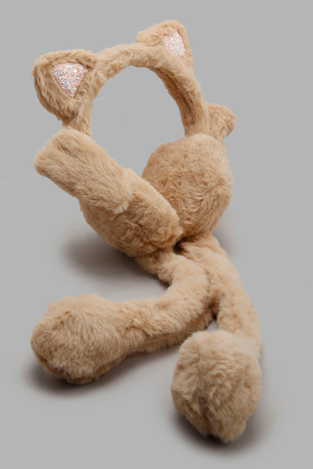 Redtag-Beige-Earmuff-Category:Knitted-Accessories,-CHR,-Colour:Beige,-Filter:Girls-Accessories,-GIR-Knitted-Accessories,-New-In,-New-In-GIR-ACC,-Non-Sale,-Section:Girls-(0-to-14Yrs),-W22A-Girls-