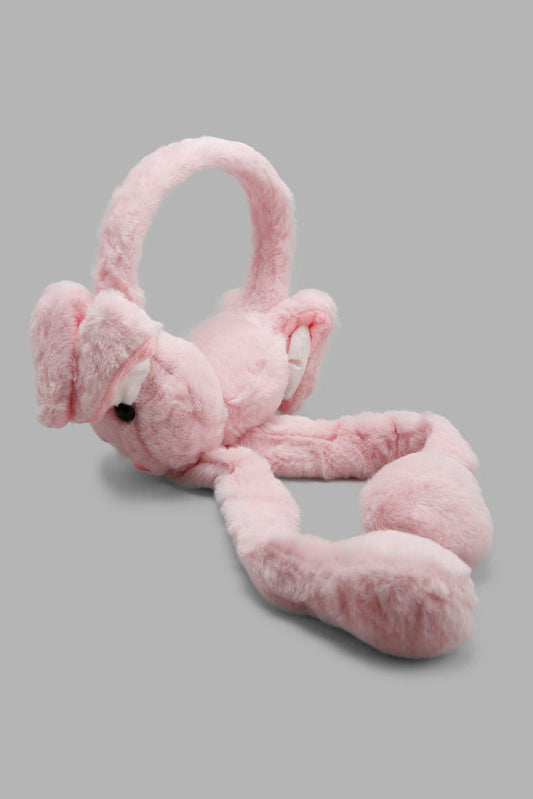 Redtag-Pink-Earmuff-Category:Knitted-Accessories,-CHR,-Colour:Pink,-Filter:Girls-Accessories,-GIR-Knitted-Accessories,-New-In,-New-In-GIR-ACC,-Non-Sale,-Section:Girls-(0-to-14Yrs),-W22A-Girls-