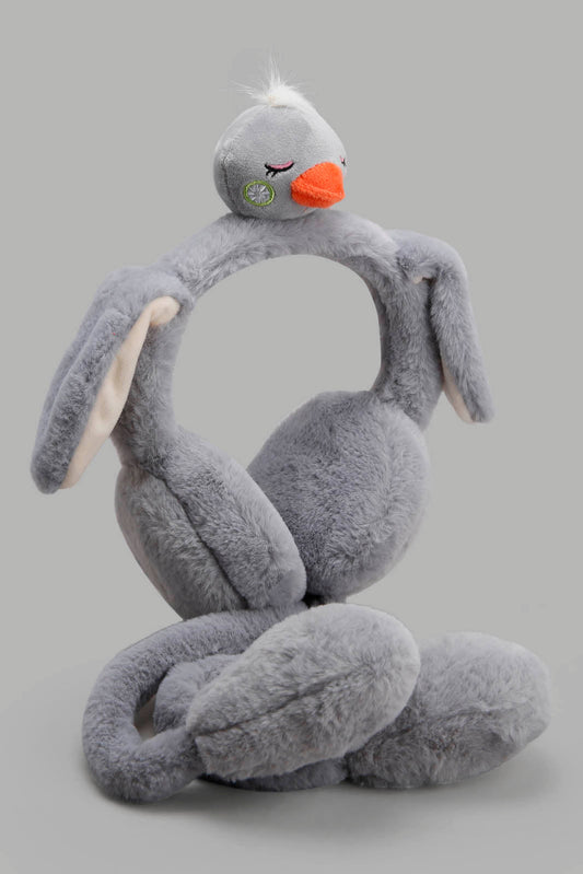Redtag-Grey-Earmuff-Category:Knitted-Accessories,-Colour:Grey,-Filter:Girls-Accessories,-GIR-Knitted-Accessories,-New-In,-New-In-GIR-ACC,-Non-Sale,-Section:Girls-(0-to-14Yrs),-W22A-Girls-