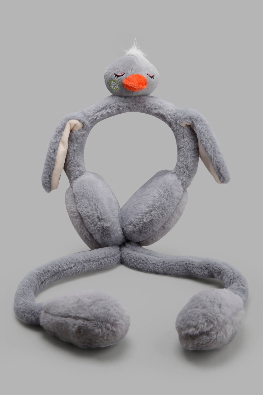 Redtag-Grey-Earmuff-Category:Knitted-Accessories,-Colour:Grey,-Filter:Girls-Accessories,-GIR-Knitted-Accessories,-New-In,-New-In-GIR-ACC,-Non-Sale,-Section:Girls-(0-to-14Yrs),-W22A-Girls-