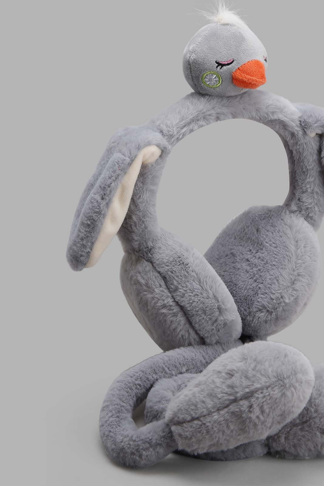 Redtag-Grey-Earmuff-Category:Knitted-Accessories,-Colour:Grey,-Filter:Girls-Accessories,-GIR-Knitted-Accessories,-New-In,-New-In-GIR-ACC,-Non-Sale,-Section:Girls-(0-to-14Yrs),-W22A-Girls-