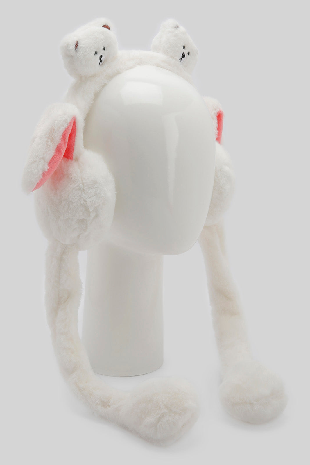 Redtag-White-Embelished-Earmuff-Category:Knitted-Accessories,-Colour:White,-Filter:Girls-Accessories,-GIR-Knitted-Accessories,-New-In,-New-In-GIR-ACC,-Non-Sale,-Section:Girls-(0-to-14Yrs),-W22B-Girls-