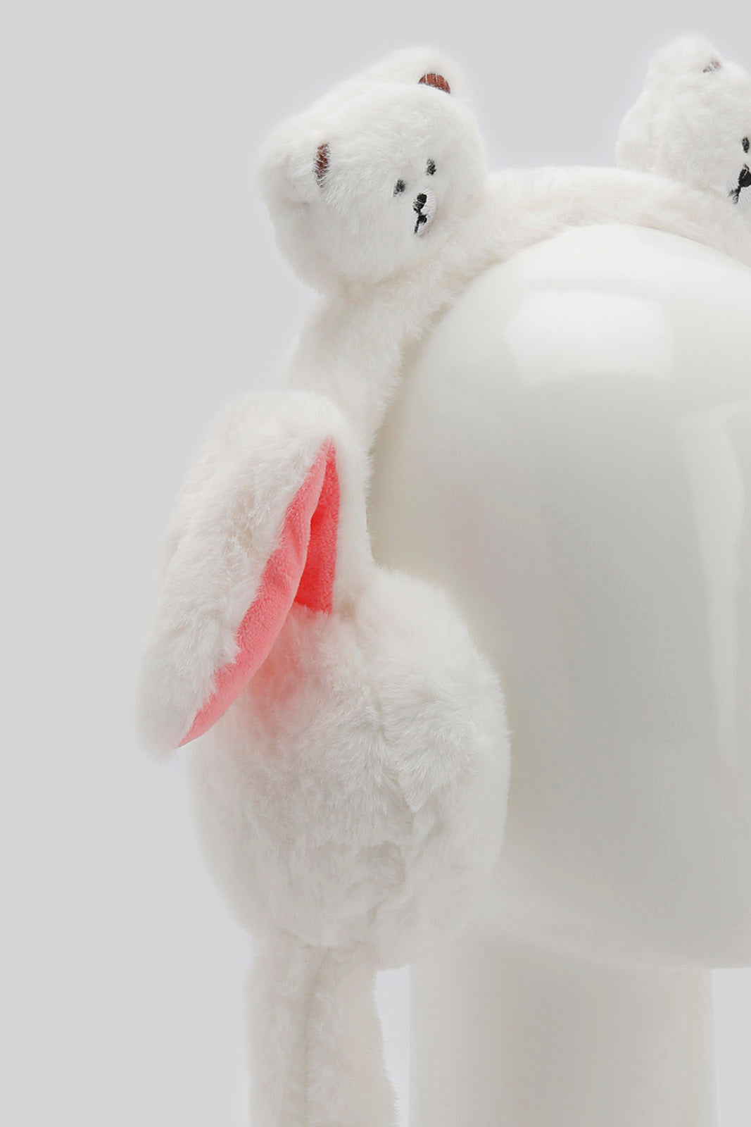 Redtag-White-Embelished-Earmuff-Category:Knitted-Accessories,-Colour:White,-Filter:Girls-Accessories,-GIR-Knitted-Accessories,-New-In,-New-In-GIR-ACC,-Non-Sale,-Section:Girls-(0-to-14Yrs),-W22B-Girls-