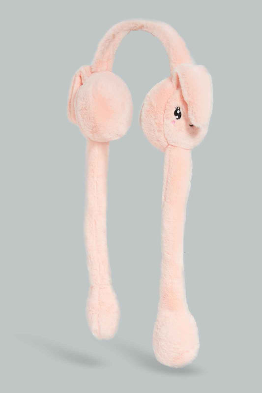 Redtag-Pink-Embelished-Earmuff-Category:Knitted-Accessories,-Colour:Pink,-Filter:Girls-Accessories,-GIR-Knitted-Accessories,-New-In,-New-In-GIR-ACC,-Non-Sale,-Section:Girls-(0-to-14Yrs),-W22B-Girls-