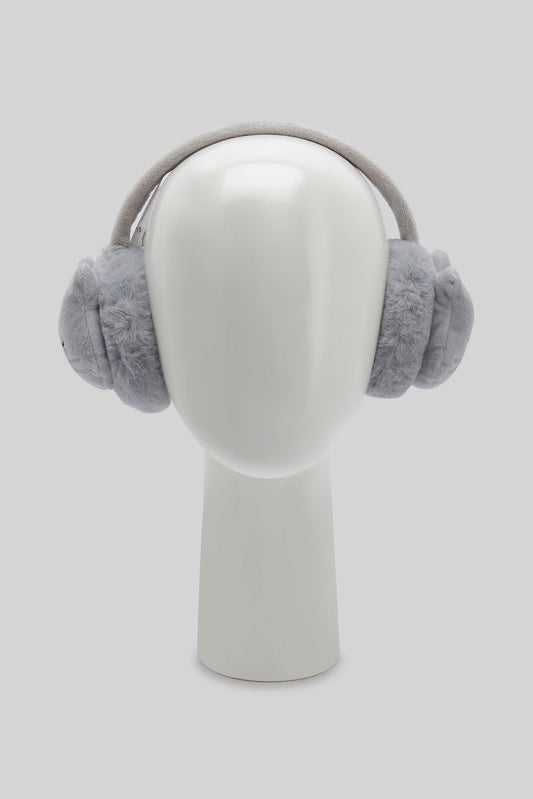 Redtag-Grey-Embelished-Earmuff-Category:Knitted-Accessories,-Colour:Grey,-Filter:Girls-Accessories,-GIR-Knitted-Accessories,-New-In,-New-In-GIR-ACC,-Non-Sale,-Section:Girls-(0-to-14Yrs),-W22B-Girls-