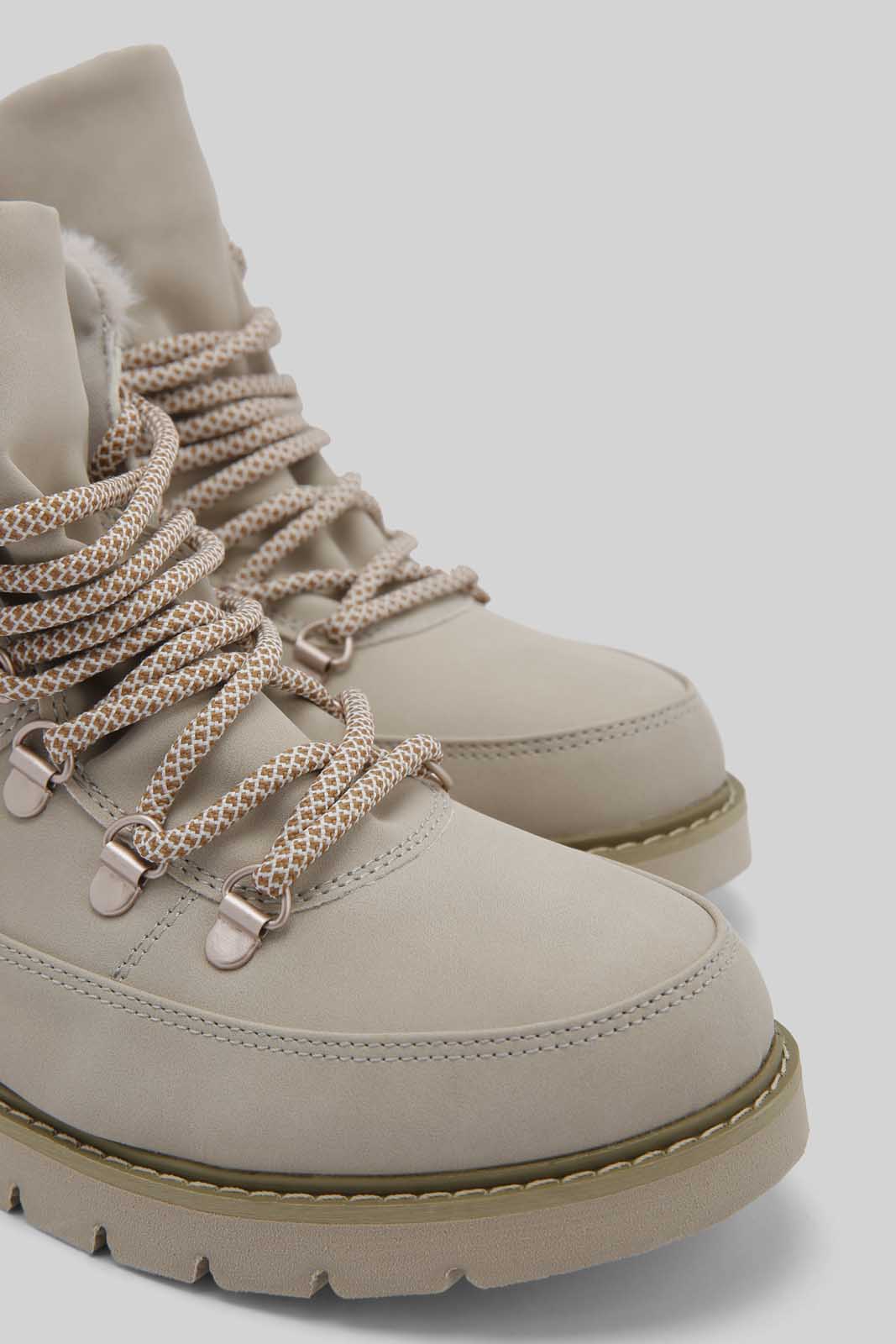 Redtag-Beige-Fur-Trim-Hiking-Boot-Category:Boots,-Colour:Beige,-Deals:New-In,-Dept:Ladieswear,-Filter:Women's-Footwear,-New-In-Women-FOO,-Non-Sale,-Section:Women,-W22B,-Women-Boots-Women's-