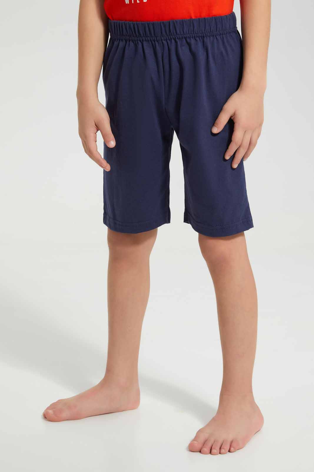 Redtag-Red-Race-Car-Print-T-Shirt-And-Short-Pyjama-BOY-Pyjama-Sets,-Category:Pyjama-Sets,-Colour:Red,-Deals:New-In,-Filter:Boys-(2-to-8-Yrs),-New-In-BOY-APL,-Non-Sale,-Section:Boys-(0-to-14Yrs),-VLM,-W22O-Boys-2 to 8 Years